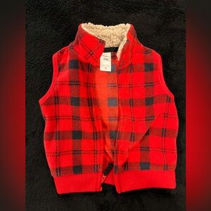 9mth, Carter’s fleece vest with zipper.